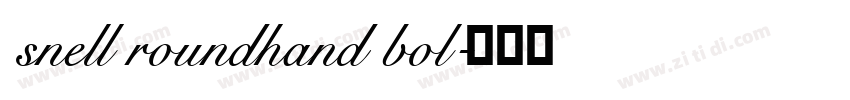 snell roundhand bol字体转换
